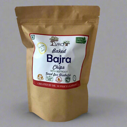 Baked Bajra Chips with Beetroot 150 g | Verified Sustainable by Brown Living™