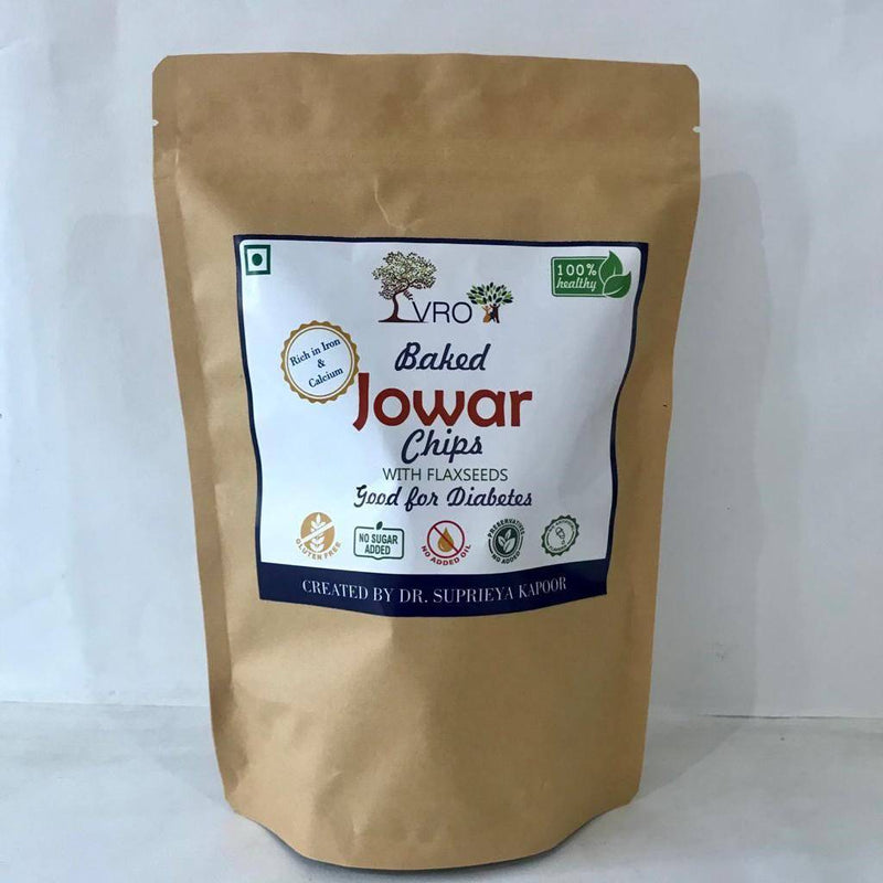 Buy Baked Jowar Chips with Flax seeds & Watermelon Seeds 150 g | Shop Verified Sustainable Healthy Snacks on Brown Living™