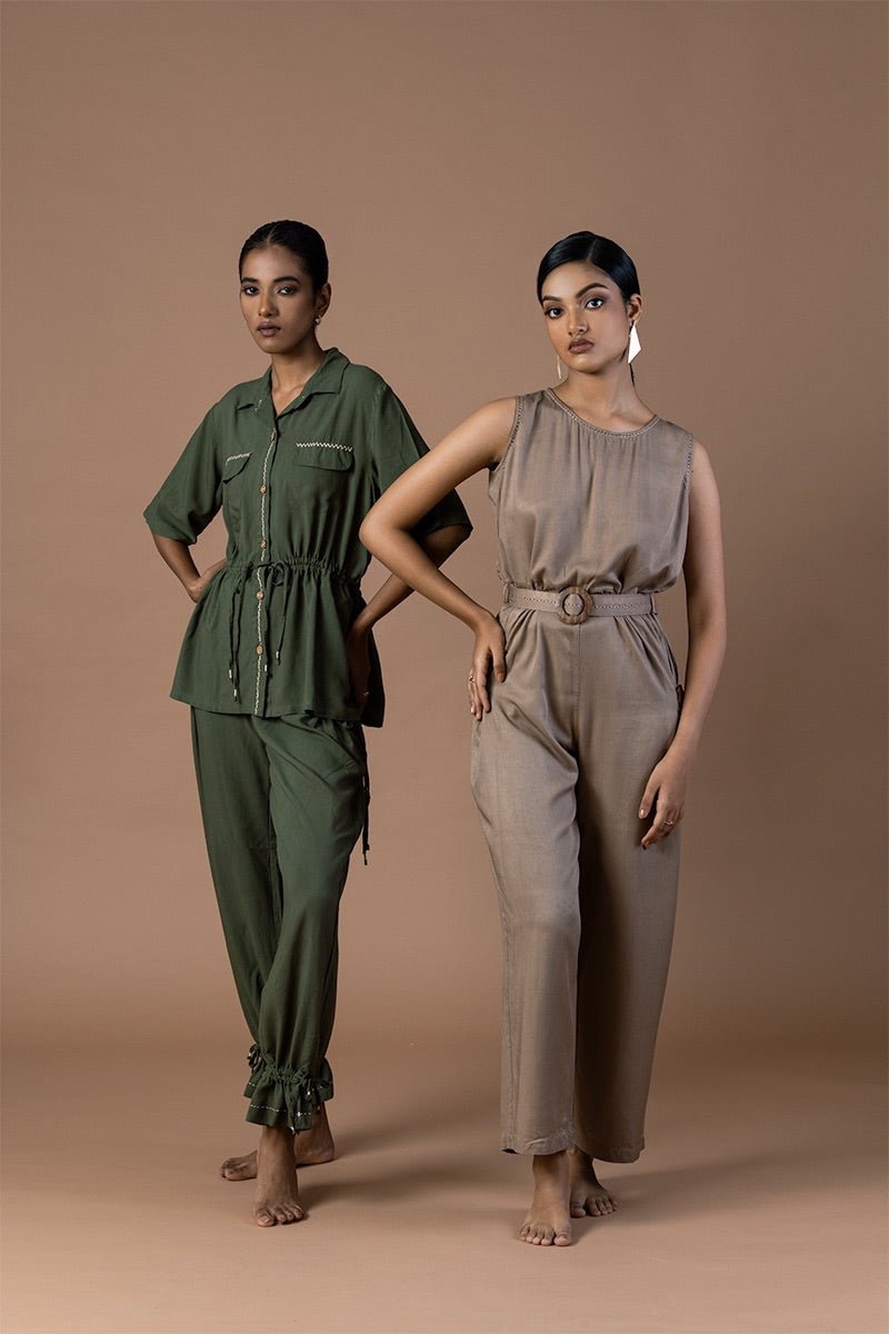 Buy Baleeqh Viscose Jumpsuit | Shop Verified Sustainable Products on Brown Living