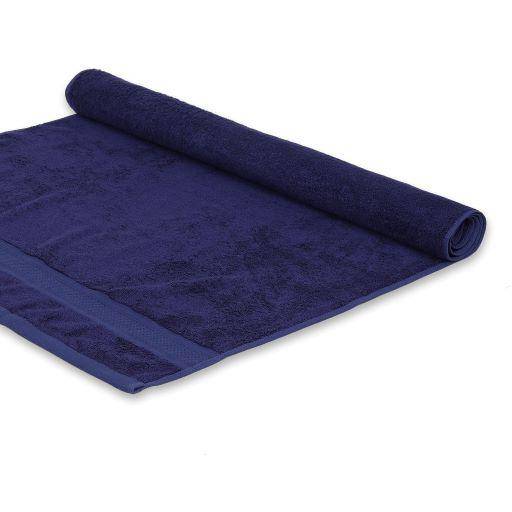 Buy Bamboo Bath Towel Absorbent Super Soft 600 GSM - Navy Large | Shop Verified Sustainable Bath Linens on Brown Living™