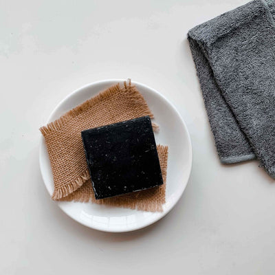 Bamboo Charcoal Soap | Handmade Spa Bar | With Aloe Vera Extract – Body Soap on Brown Living™. SKU: TBB - 2. Img 3.