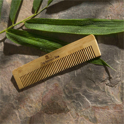 Bamboo Comb | Non Static & Sleek Travel Comb | Pocket Size & Travel Friendly Bamboo Comb – Hair Comb on Brown Living™. SKU: TBB - 3. Img 1.