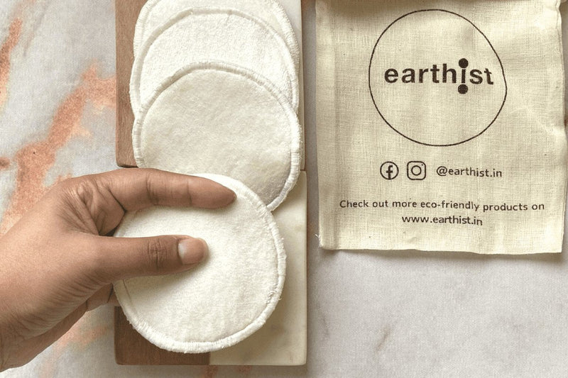 Buy Bamboo Cotton 4 Layered, Reusable Makeup Removing pad | Shop Verified Sustainable Products on Brown Living