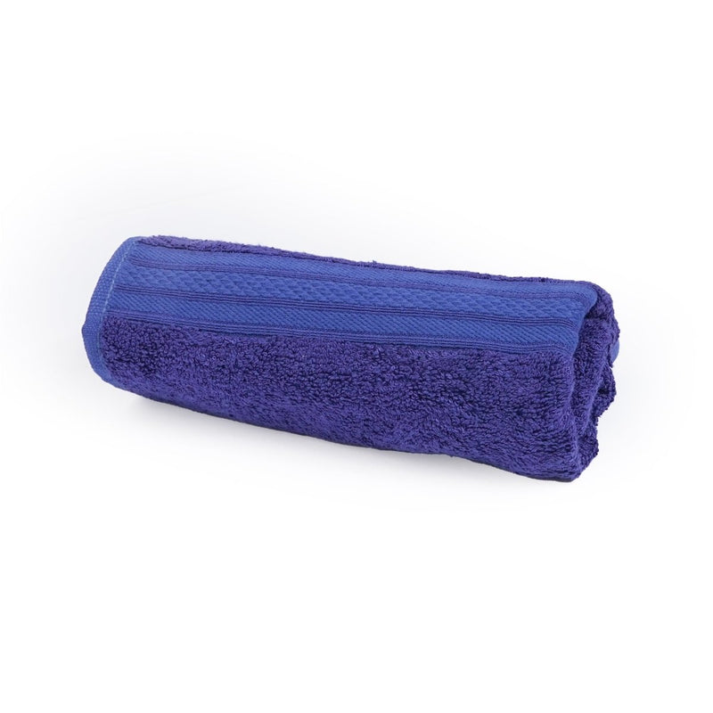 Buy Bamboo Cotton Bath Towel (single piece) Festive Blue | Shop Verified Sustainable Bath Linens on Brown Living™