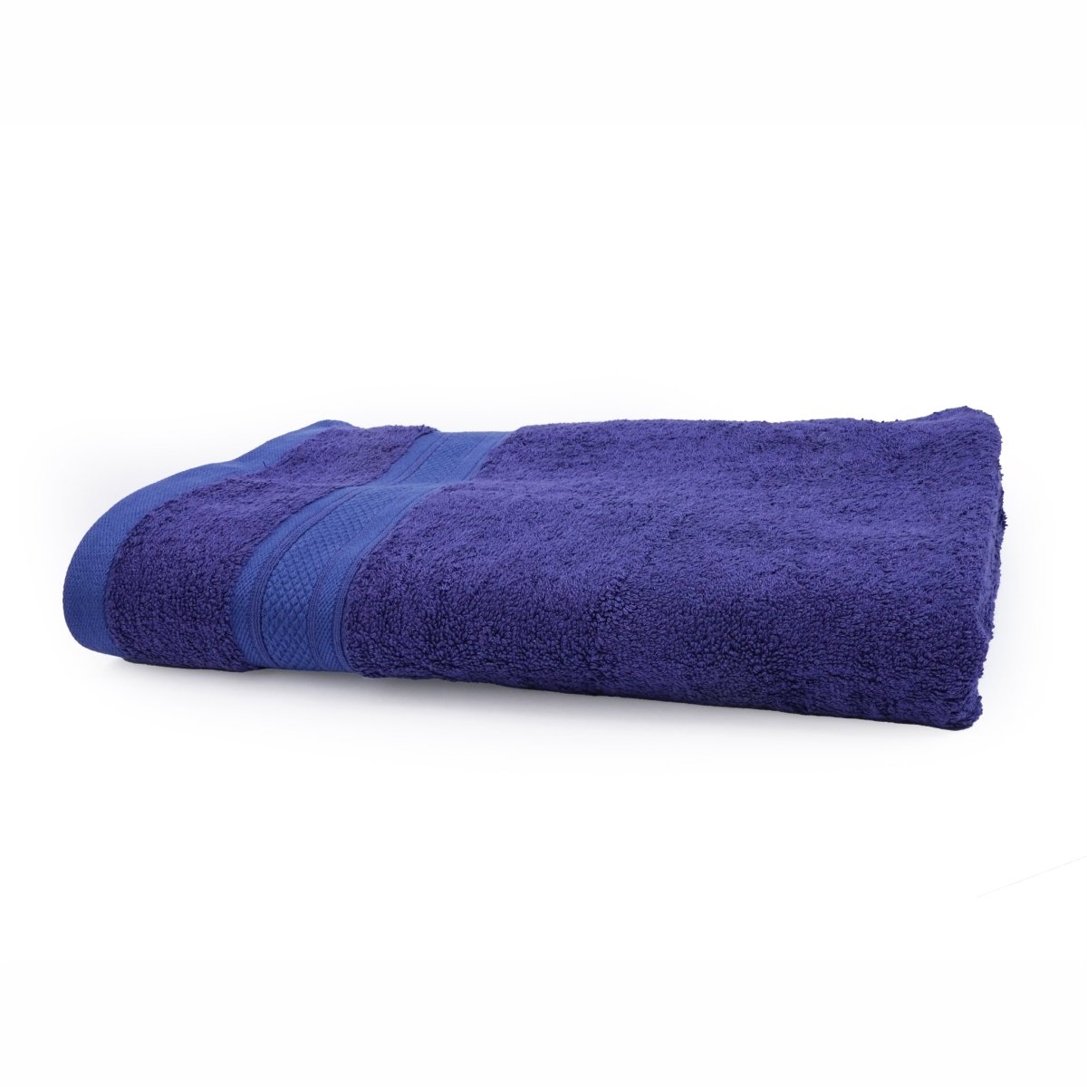 Bamboo Cotton Bath Towel (single piece) Festive Blue | Verified Sustainable by Brown Living™