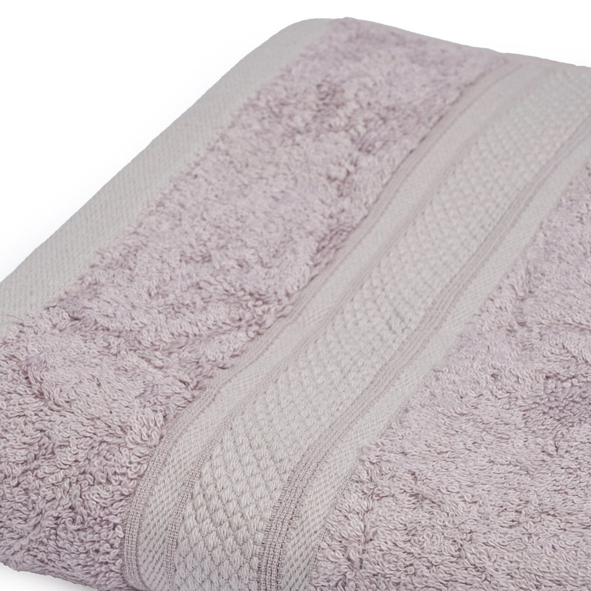 Bamboo Cotton bath towel (single piece) Grape Grey | Verified Sustainable by Brown Living™