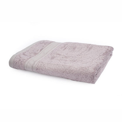 Bamboo Cotton Bath Towels And Hand Towels Set Of 2 Grape Grey | Verified Sustainable by Brown Living™