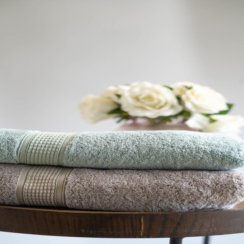 Buy Bamboo Cotton Bath Towels - Fresh Teal | Shop Verified Sustainable Products on Brown Living