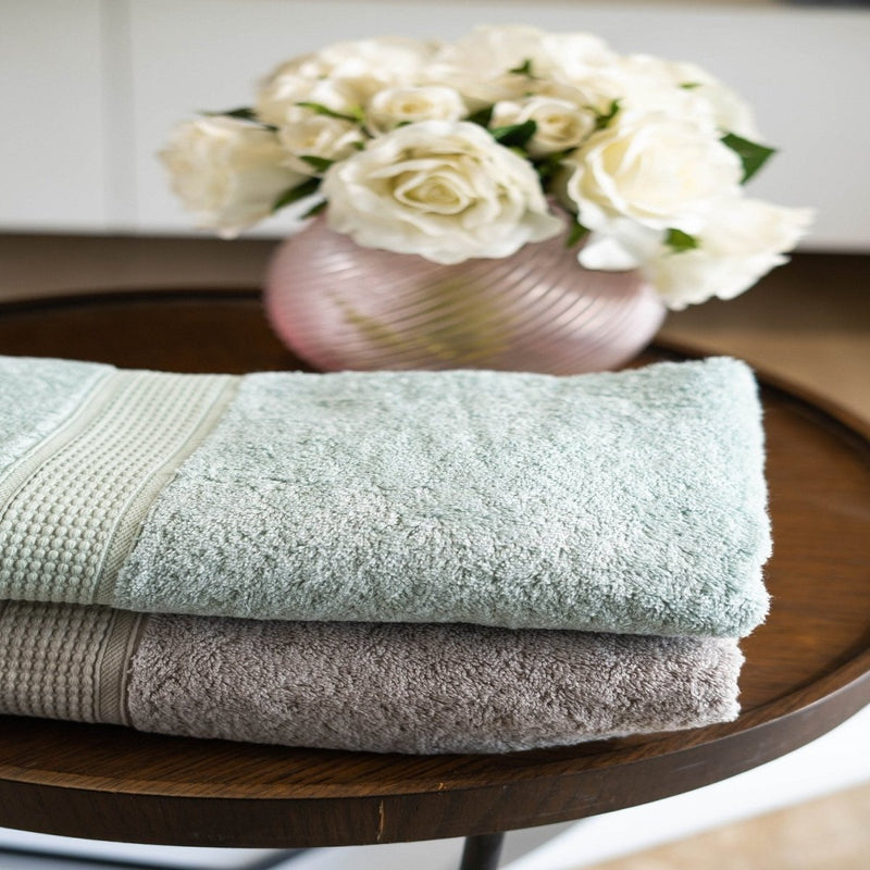 Buy Bamboo Cotton Bath Towels - Fresh Teal | Shop Verified Sustainable Products on Brown Living
