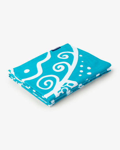 Bamboo & Cotton Blend Printed Bath & Beach Towel | Wild Ocean | Verified Sustainable by Brown Living™