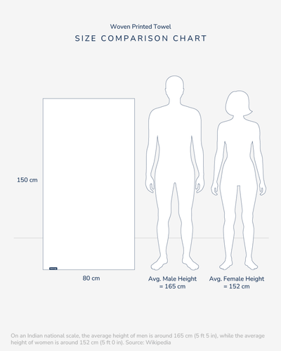 Bamboo & Cotton Blend Printed Bath & Beach Towel | Wild Ocean – Bath Linens on Brown Living™. SKU: PBT006. Img 7.