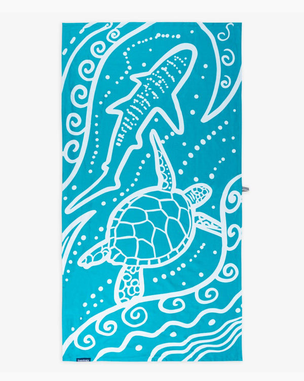 Buy Bamboo & Cotton Blend Printed Bath & Beach Towel | Wild Ocean | Shop Verified Sustainable Products on Brown Living