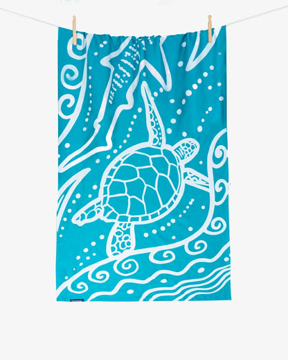 Bamboo & Cotton Blend Printed Bath & Beach Towel | Wild Ocean | Verified Sustainable by Brown Living™