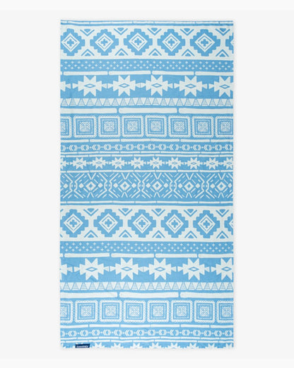 Bamboo & Cotton Blend Printed Bath Towel | Nomad Periwinkle Blue | Verified Sustainable by Brown Living™