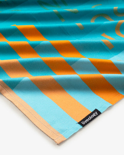 Bamboo & Cotton Blend Printed Bath Towel | Sun Kissed | Verified Sustainable by Brown Living™