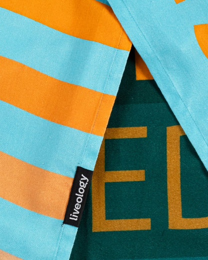 Bamboo & Cotton Blend Printed Bath Towel | Sun Kissed | Verified Sustainable by Brown Living™