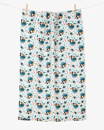 Bamboo & Cotton Blend Printed Beach & Bath Towel | Boho Lady – Bath Linens on Brown Living™. SKU: PBT013. Img 6.