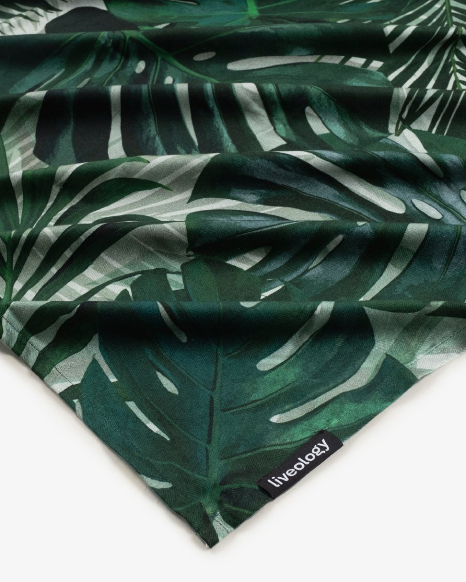 Bamboo & Cotton Blend Printed Beach Towel | Tropical Lust | Verified Sustainable by Brown Living™