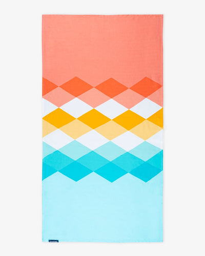 Bamboo & Cotton Blend Printed Beach Towels | Summer Days – Bath Linens on Brown Living™. SKU: PBT009. Img 1.