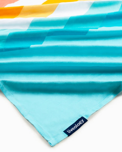 Bamboo & Cotton Blend Printed Beach Towels | Summer Days | Verified Sustainable by Brown Living™