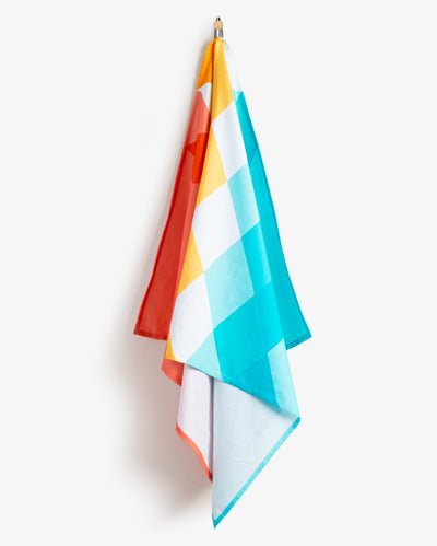 Bamboo & Cotton Blend Printed Beach Towels | Summer Days – Bath Linens on Brown Living™. SKU: PBT009. Img 4.