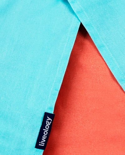 Bamboo & Cotton Blend Printed Beach Towels | Summer Days – Bath Linens on Brown Living™. SKU: PBT009. Img 2.