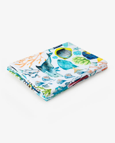 Bamboo & Cotton Blend Printed Everyday Bath Towel | Atlantis – Bath Linens on Brown Living™. SKU: PBT002. Img 5.