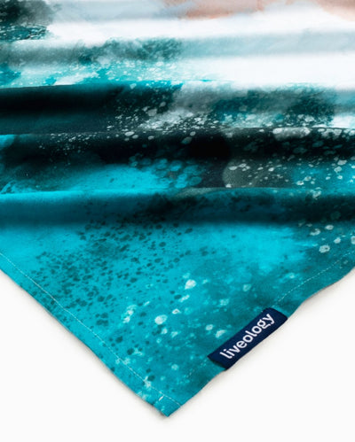 Bamboo & Cotton Blend Printed Everyday Bath Towel | Beach Days – Bath Linens on Brown Living™. SKU: PBT005. Img 2.