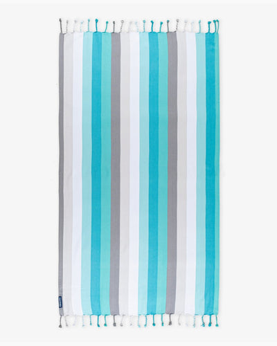 Bamboo & Cotton Blend Woven Bath Towel | Aquamarine – Bath Linens on Brown Living™. SKU: WBT009. Img 1.