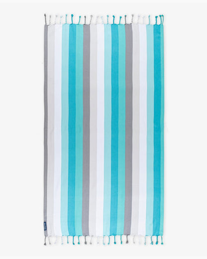 Bamboo & Cotton Blend Woven Bath Towel | Aquamarine | Verified Sustainable by Brown Living™