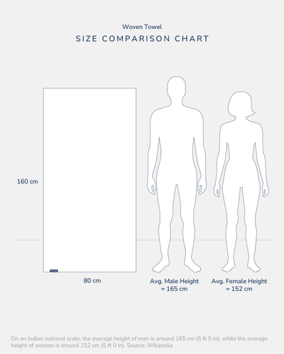 Bamboo & Cotton Blend Woven Bath Towel | Chequerboard – Bath Linens on Brown Living™. SKU: WBT005. Img 7.