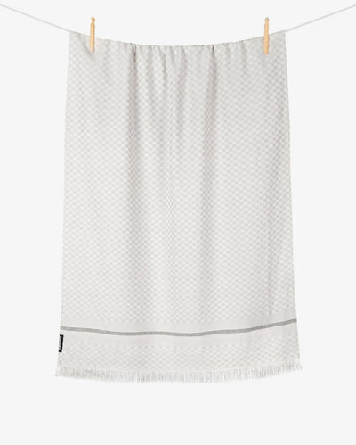 Bamboo & Cotton Blend Woven Bath Towel | Chequerboard – Bath Linens on Brown Living™. SKU: WBT005. Img 6.