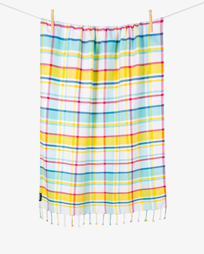 Bamboo & Cotton Blend Woven Bath Towel | Felicity Aqua – Bath Linens on Brown Living™. SKU: WBT008. Img 6.