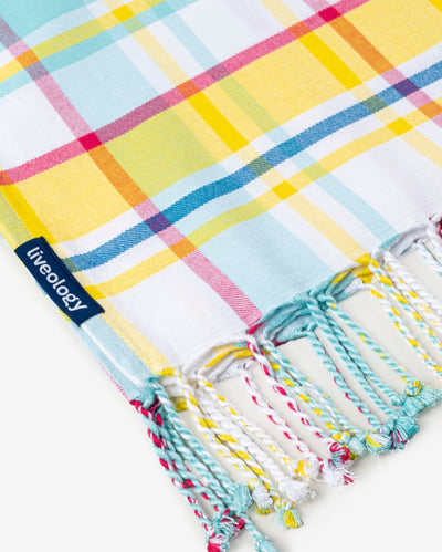 Bamboo & Cotton Blend Woven Bath Towel | Felicity Aqua – Bath Linens on Brown Living™. SKU: WBT008. Img 3.