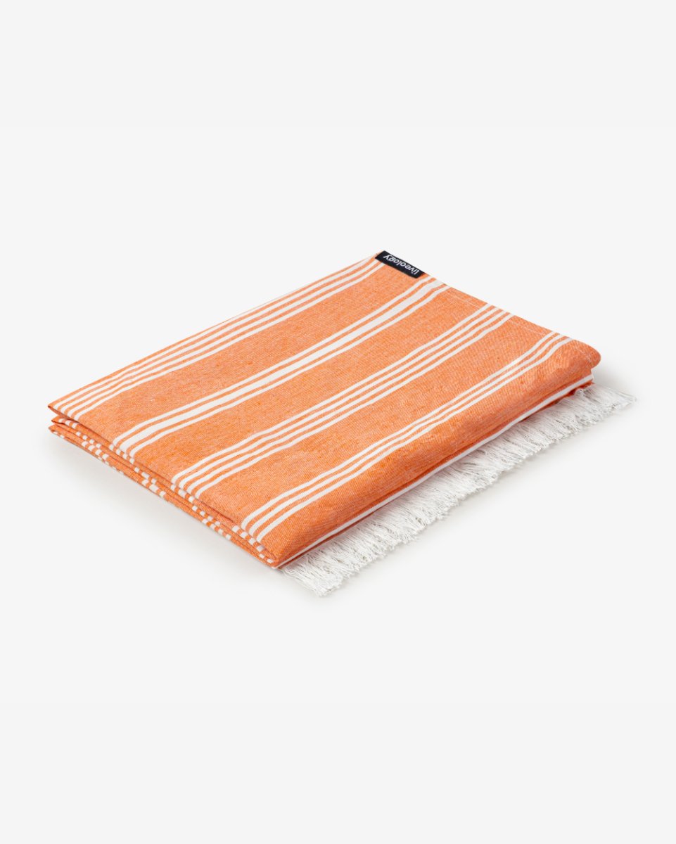 Bamboo & Cotton Blend Woven Bath Towel | Santa Fe Rust | Verified Sustainable by Brown Living™