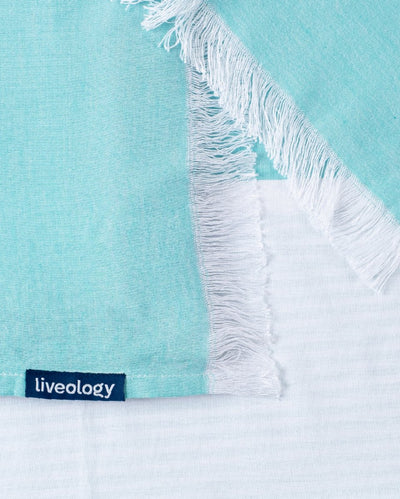 Bamboo & Cotton Blend Woven Bath Towels | Bali Green – Bath Linens on Brown Living™. SKU: WBT0015. Img 2.