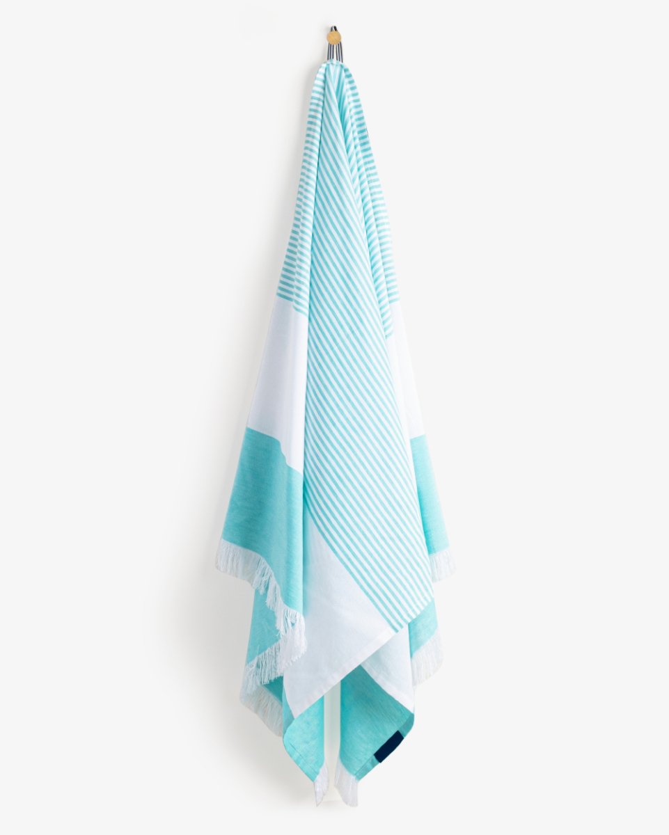 Bamboo & Cotton Blend Woven Bath Towels | Bali Green | Verified Sustainable by Brown Living™