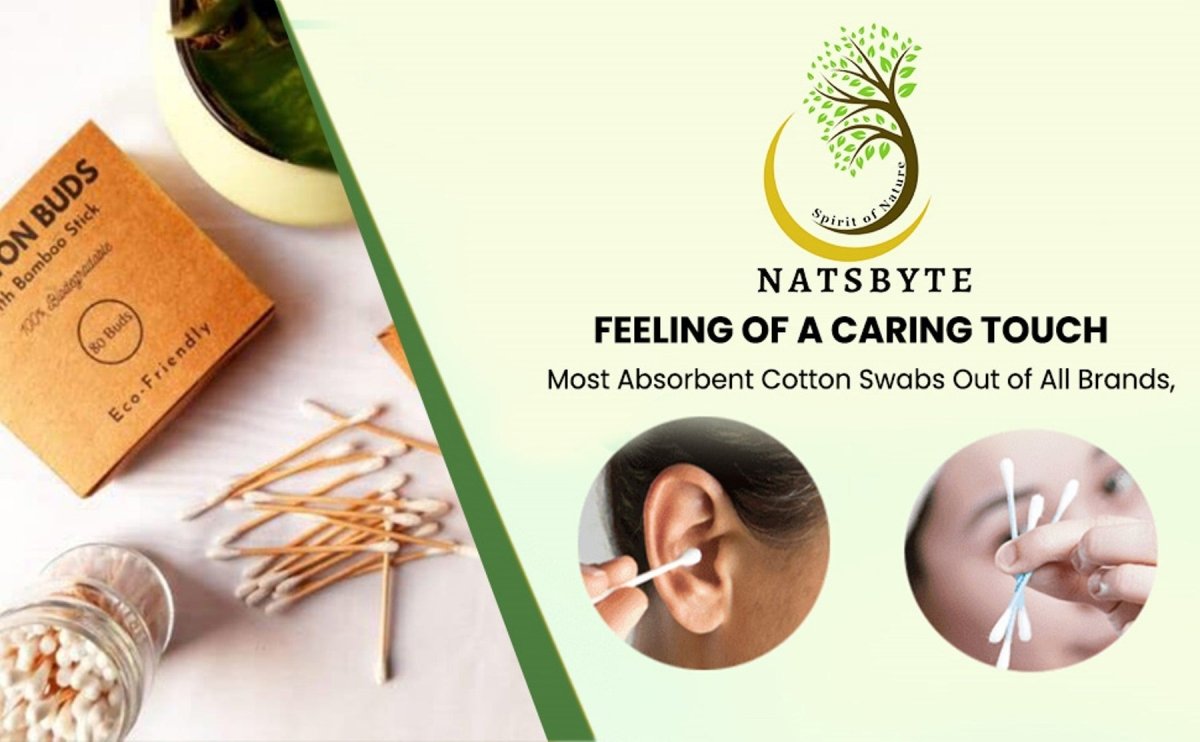 Bamboo Cotton Ear Buds with Bamboo Stick | Verified Sustainable by Brown Living™