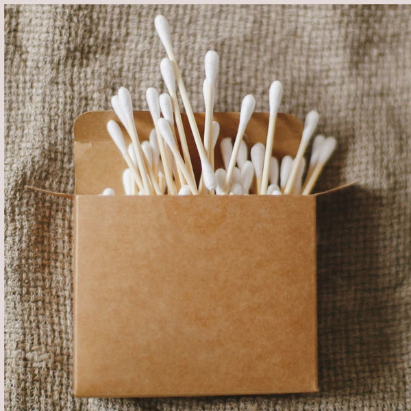 Buy Bamboo Cotton Ear Swabs - Pack of 2 | Shop Verified Sustainable Ear Buds on Brown Living™