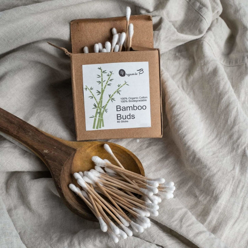 Buy Bamboo Cotton Swabs/Q-Tips/Ear buds - Pack of 2 | Shop Verified Sustainable Ear Buds on Brown Living™