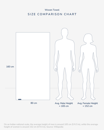 Bamboo & Ctton Blend Woven Everyday Bath Towel | Santorini – Bath Linens on Brown Living™. SKU: WBT006. Img 7.