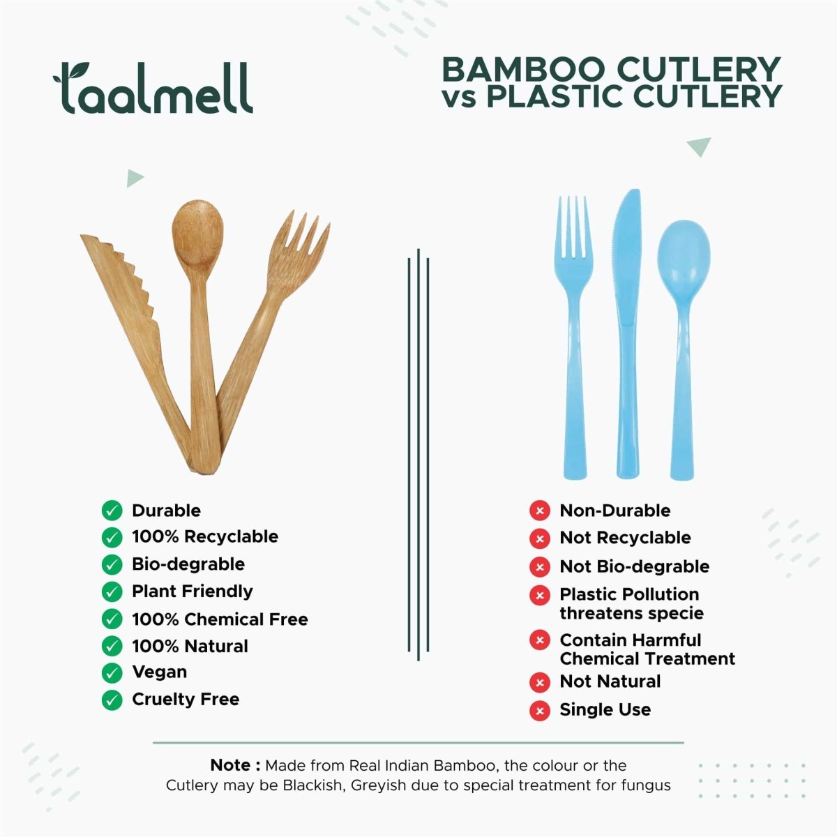 Bamboo Cutlery | Verified Sustainable by Brown Living™