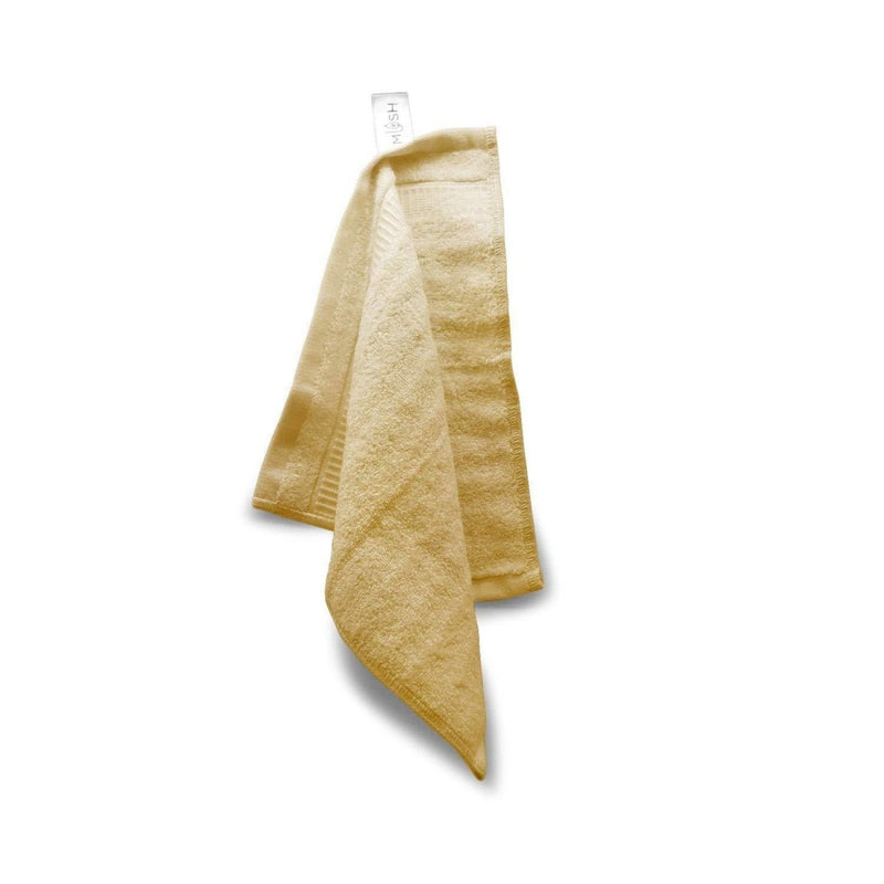 Buy Bamboo-derived Rayon Face Towel - Set of 3, Khaki | Shop Verified Sustainable Bath Linens on Brown Living™