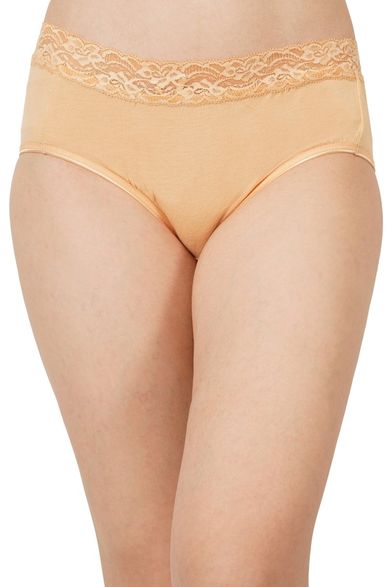 Buy Bamboo Fabric Lace Panty Set Of 3 | Shop Verified Sustainable Womens Underwear on Brown Living™