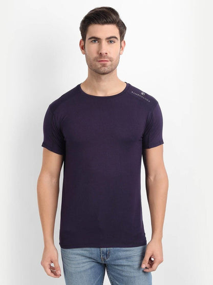 Bamboo Fabric Navy T-shirt For Men | Verified Sustainable by Brown Living™