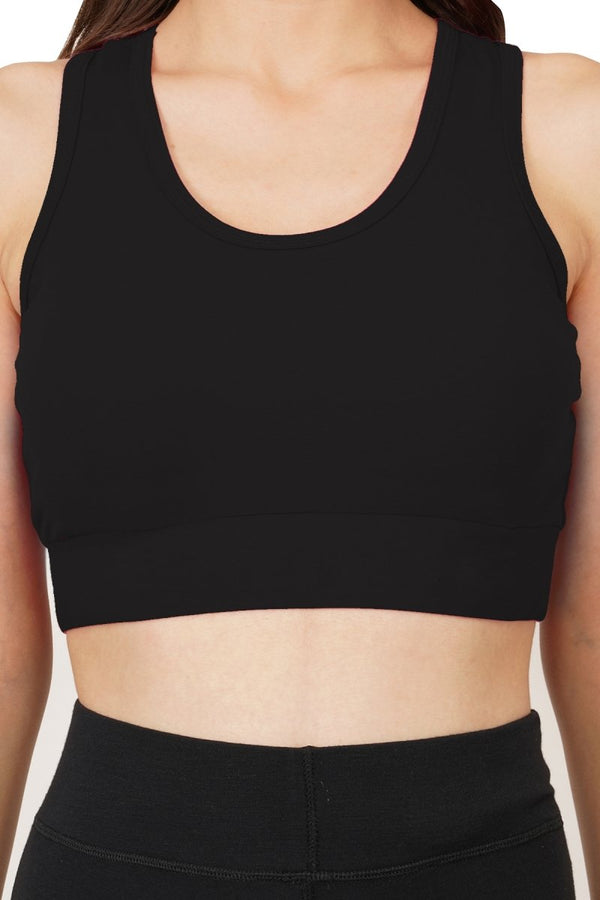 Bamboo Fabric Sports Bra | Clean – Womens Underwear by Bamboology available on Brown Living™. Fuschia S. SKU: SPORTBRA2 (clean)_BL3070. Img 11.