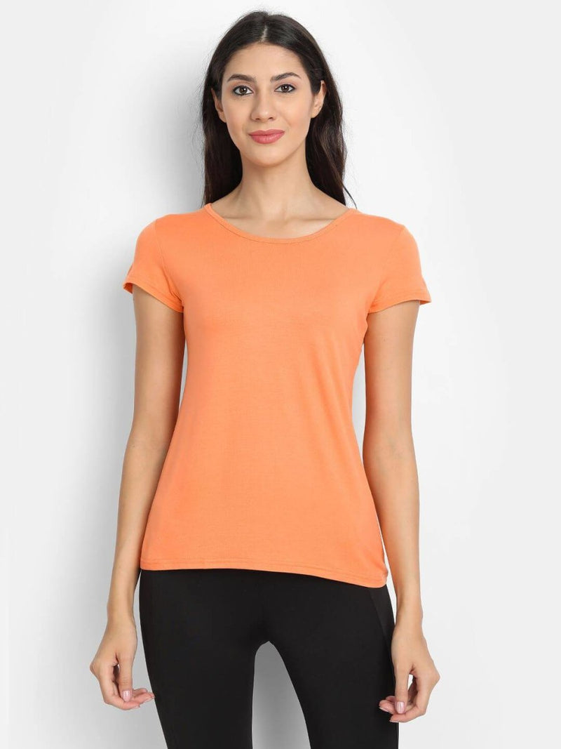 Buy Bamboo Fabric T-Shirt For Women | Shop Verified Sustainable Products on Brown Living