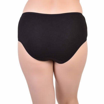 Bamboo Fabric Women's Mid Rise Panty - Peach and Black Set of 2 | Verified Sustainable by Brown Living™