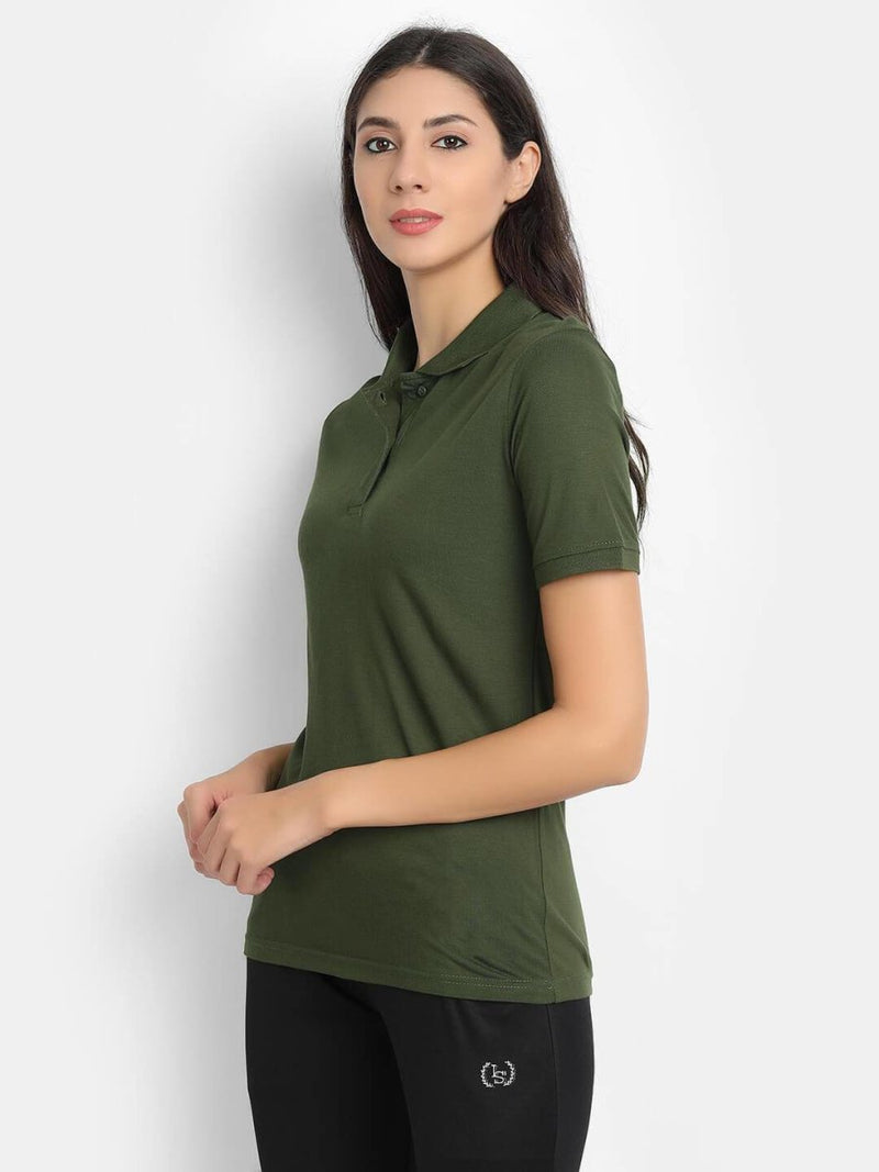 Buy Bamboo Fabric Women's Polo Shirt | Shop Verified Sustainable Products on Brown Living