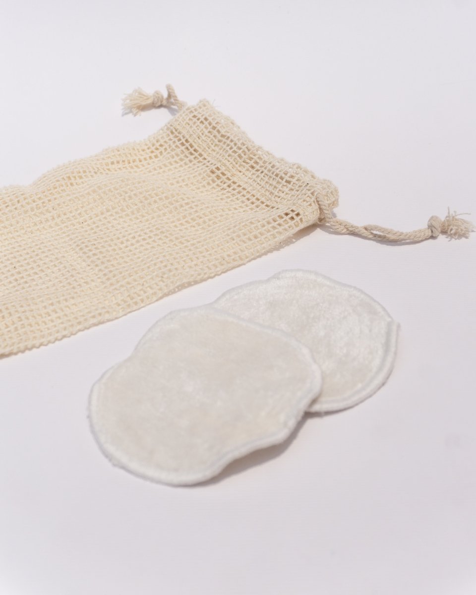 Bamboo Face Wipes And Mesh Bag For Wipes | Verified Sustainable by Brown Living™